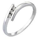 9ct White Gold Cubic Zirconia Ring