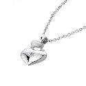 Hot Diamond Sterling Silver Moonstruck Double Heart Pendant