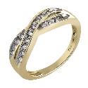 9ct White Gold Quarter Carat Diamond Eternity Ring