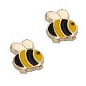 9ct Yellow Gold Bumble Bee Stud Earrings