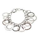 DKNY Three Tone Steel Circle Bracelet