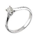 18ct White Gold Quarter Carat Diamond Classic Solitaire Ring