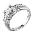 18ct White Gold 0.80 Carat Diamond Princessa Ring