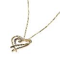 9ct Gold Diamond Set Heart Pendant