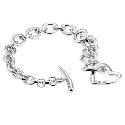 Hot Diamond Sterling Silver Entwined Heart Bracelet