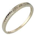 9ct Gold Channel Set Diamond Ring