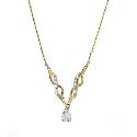 9ct Yellow Gold Cubic Zirconia Fancy Necklace