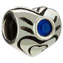 Chamilia - sterling silver September birthstones bead