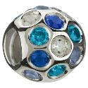 Chamilia - sterling silver cubic zirconia disco ball bead