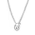 Love Stories Princess Heart Locket Charm Necklace 20"