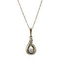 9ct Yellow Gold Peardrop Pendant