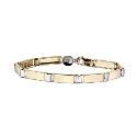 9ct Two Tone Men's Bracelet