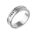 Hot Diamonds Sterling Silver Matt Polished Ring - Medium