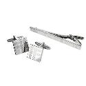 Tartan Design Cufflink & Tie Clip Set