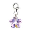 Sterling Silver Swarovski Crystal Flower Charm