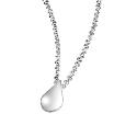 Fluid Sterling Silver Large Raindrop Pendant