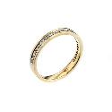 9ct Yellow Gold Rhodium Plated Ladies Diamond Wedding Ring