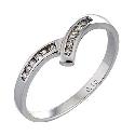 9ct White Gold Carat Diamond Wishbone Eternity Ring