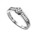 18ct White Gold 1/4 Carat Ring