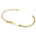 9ct Gold Ladies's 7.25" ID Bracelet