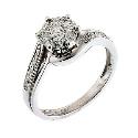 9ct White Gold Half Carat Diamond Ring