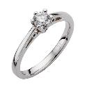 9ct White Gold Third Carat Diamond Solitaire Ring