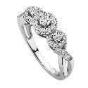 Diamond Christmas Kisses Half Carat Cluster Ring