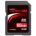 Sandisk 4GB SD Video HD Ultra II (60mins)