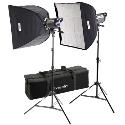 Interfit INT418 Stellar X 150 watt Twin Softbox Kit